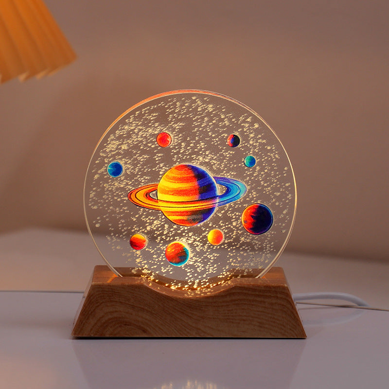 Astronaut Crystal Night Light - Transform Any Room Into a Galaxy ✨