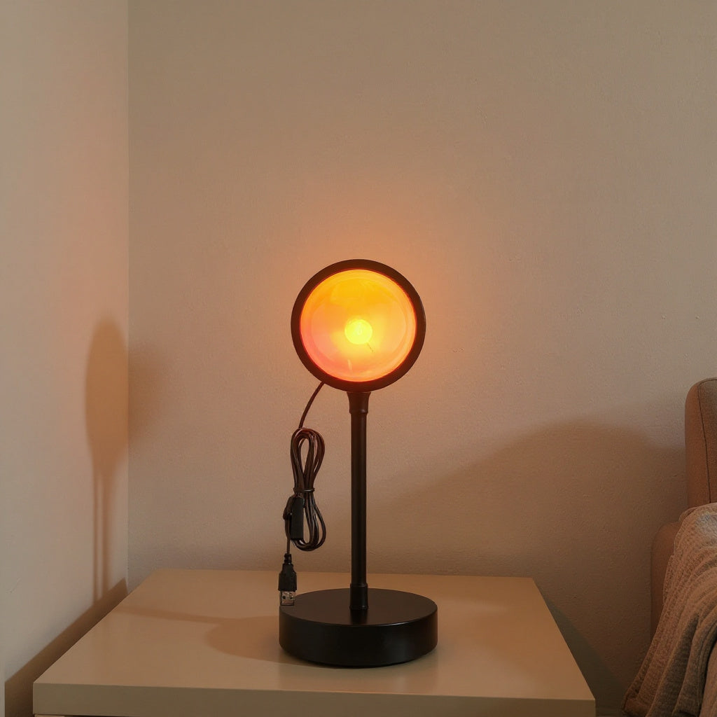 Sunset Projector Lamp — Golden Hour Glow